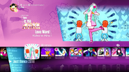 Love Ward on the Just Dance 2018 menu