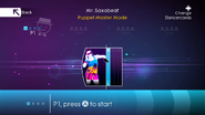 Just Dance 4 coach selection screen (Puppet Master Mode)