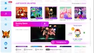 ABBADancingQueen jd2019 menu.png (887 kB) Dancing Queen (Dancefloor Version) on the Just Dance 2019 menu
