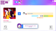 Just Dance Now scoring screen (2020 update)