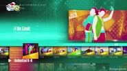 No Limit on the Just Dance 2017 menu