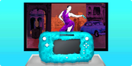 The coach in the Autodance tutorial notification for Wii U