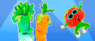 P1 and Swaggy Carrot on the icon for the playlist "Sweet Beats" (along with Tomato)