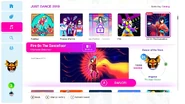 Fire On The Floor on the Just Dance 2019 menu