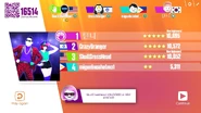 Just Dance Now scoring screen (2017 update)