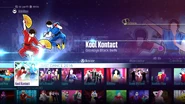 Kool Kontact on the Just Dance 2016 menu (8th-gen)