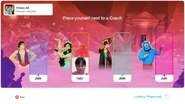 Just Dance 2020 coach selection screen