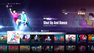 Shut Up and Dance on the Just Dance 2016 menu