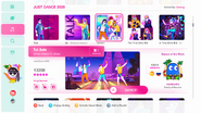 Tel Aviv in the Just Dance 2020 menu (8th gen)