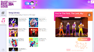 You’re the First, the Last, My Everything on the Just Dance Now menu (2020 update, computer)