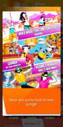 Just Dance Now release notification (along with Waka Waka (This Time for Africa) and Carmen (Ouverture))