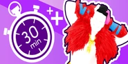 P1 on the icon for the playlist "30-Minute Workout"