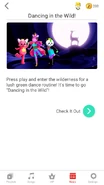 Dancinginthewild jdnow newsfeed 4.png (417 KB) Newsfeed for the "Dancing in the Wild!" playlist