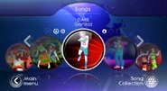 Dare on the Just Dance: Greatest Hits menu (Wii)