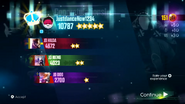 Just Dance 2015 scoring screen (Classic/Mashup)