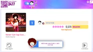 Just Dance Now scoring screen (2020 update)
