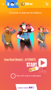 Just Dance Now coach selection screen (Line Dance Version, phone)