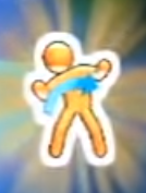 The Smurfs Dance Party Gold Move pictogram