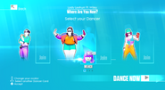 Just Dance 2019 coach selection screen (7th-gen)