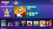 Cotton Eye Joe no menu do Just Dance Now (original, computador)