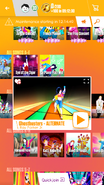 Ghostbusters (Sweat Version) on the Just Dance Now menu (2017 update, phone)