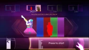 Just Dance 4 coach selection screen (Xbox 360)