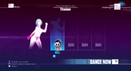 Just Dance 2017 coach selection screen (7th-gen)