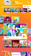 Fancy on the Just Dance Now menu (2017 update, phone)