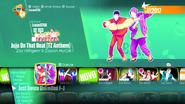 Juju On That Beat on the Just Dance 2018 menu