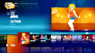 Le Freak on the Just Dance 2017 menu