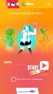 Just Dance Now coach selection screen (2017 update, phone)