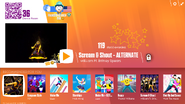 Scream & Shout (Extreme Version) on the Just Dance Now menu (2017 update, computer)