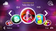 Take Me Out on the Just Dance 2 menu