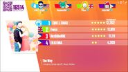 Just Dance Now scoring screen (2017 update)