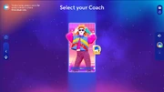 Just Dance 2025 Edition coach selection screen