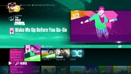 Wake Me Up Before You Go-Go on the Just Dance 2017 menu