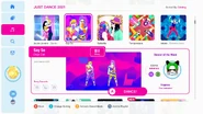 Sayso jd2021 menu.png (1.61 MB) Say So on the Just Dance 2021 menu
