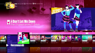 Don’t Let Me Down on the Just Dance 2017 menu