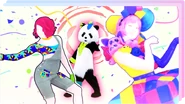 Panda on the icon for the Just Dance Now playlist "Easy Peasy Party" (along with Instruction and Inugami)