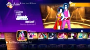 Hot Stuff on the Just Dance 2018 menu