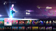 Maps on the Just Dance 2016 menu