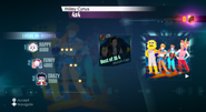 Just Dance 2015 routine selection screen