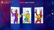 Just Dance 2024 Edition coach selection screen (Pre-August 22, 2024)