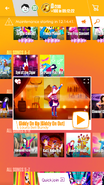 Giddy on Up (Giddy on Out) on the Just Dance Now menu (2017 update, phone)