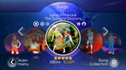 Jump in the Line on the Just Dance: Greatest Hits menu (Wii)