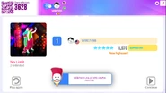 Just Dance Now scoring screen (2020 update)