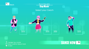 Just Dance 2020 coach selection screen (Wii)