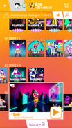 Sushi on the Just Dance Now menu (2017 update, phone)