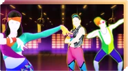 The background on the icon for the Just Dance Now playlist "Fitness"