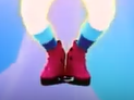 Editing error with the dancer’s shoes